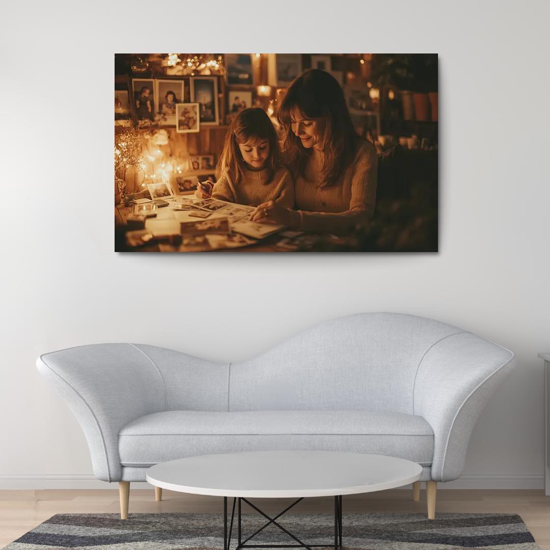 A Time To Remember Celebrating Motherhood Canvas Paintings Frame