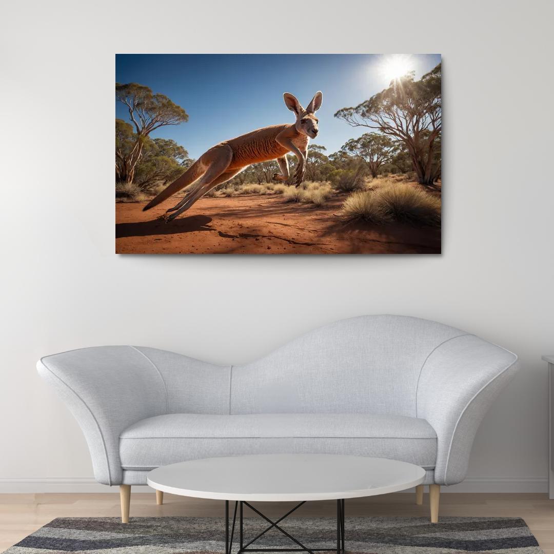 The Enigmatic Red Kangaroo Multi-panel Paintings