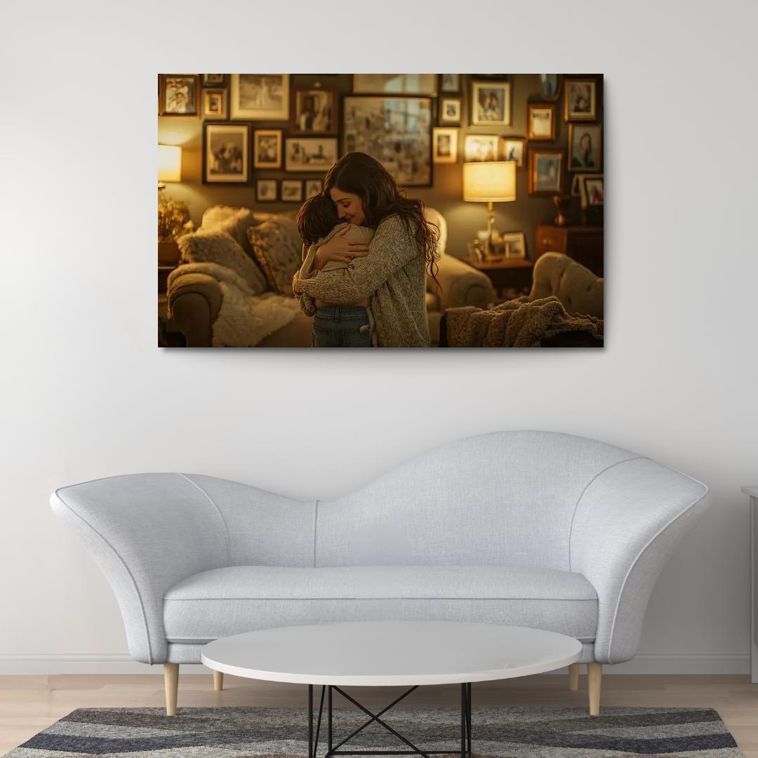 A Mothers Embrace The Heart Of Home Canvas Paintings Frame