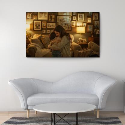 A Mothers Embrace The Heart Of Home Canvas Paintings Frame