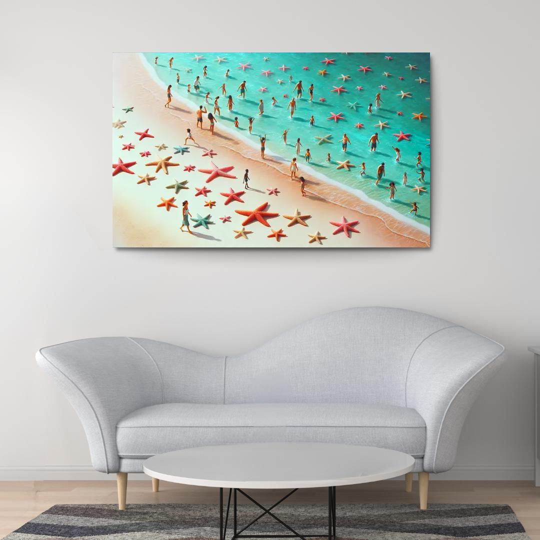 Starfish Lagoon Custom Paintings Frame