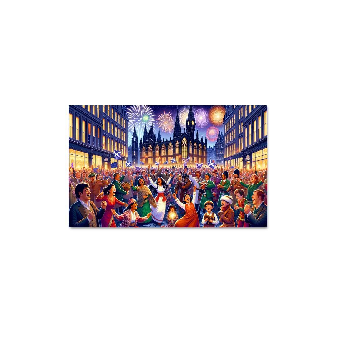 Hogmanay Canvas Paintings Frame