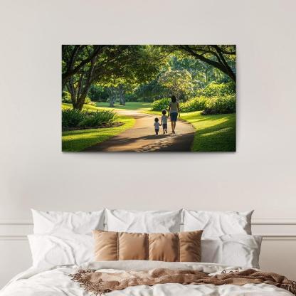 In Her Footsteps A Journey Of Growth Custom Paintings Frame