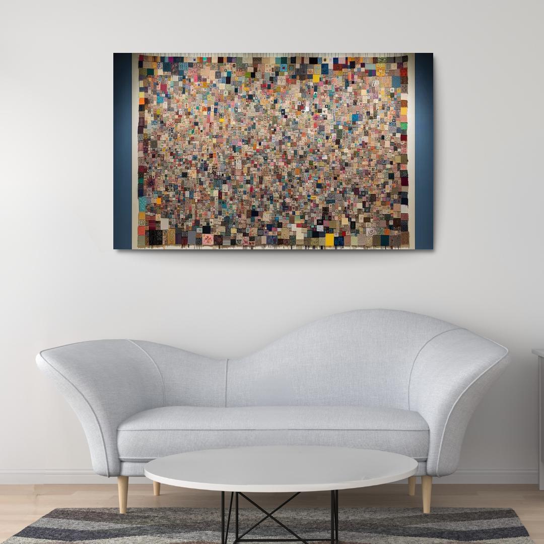 Human Threads The Fabric of Interconnectedness 1 Piece HD Canvas Wall Art-Original Frame