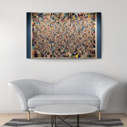 Human Threads The Fabric of Interconnectedness 1 Piece HD Canvas Wall Art-Original Frame