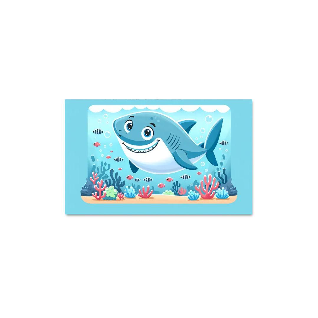 Silly Shark Modern Paintings Frame