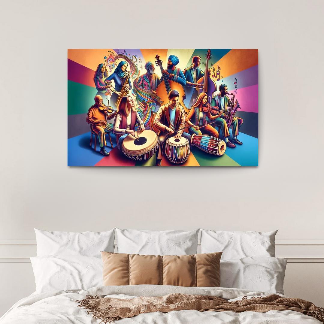 Voices In Harmony The Power Of Music In Social Change Custom Paintings Frame