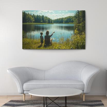 Navigating Life A Mothers Steady Compass Canvas Paintings Frame