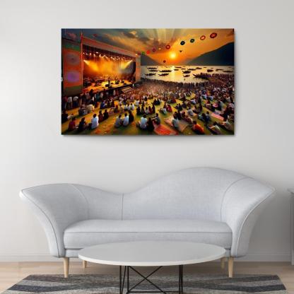 Montreux Jazz Festival - Switzerland Framed Paintings