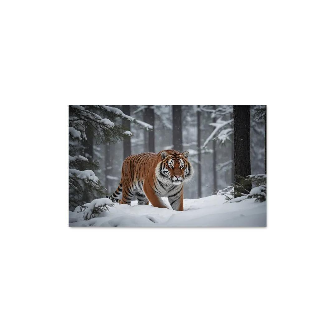 The Powerful Siberian Tiger The Forest's Ghost Canvas Paintings Frame