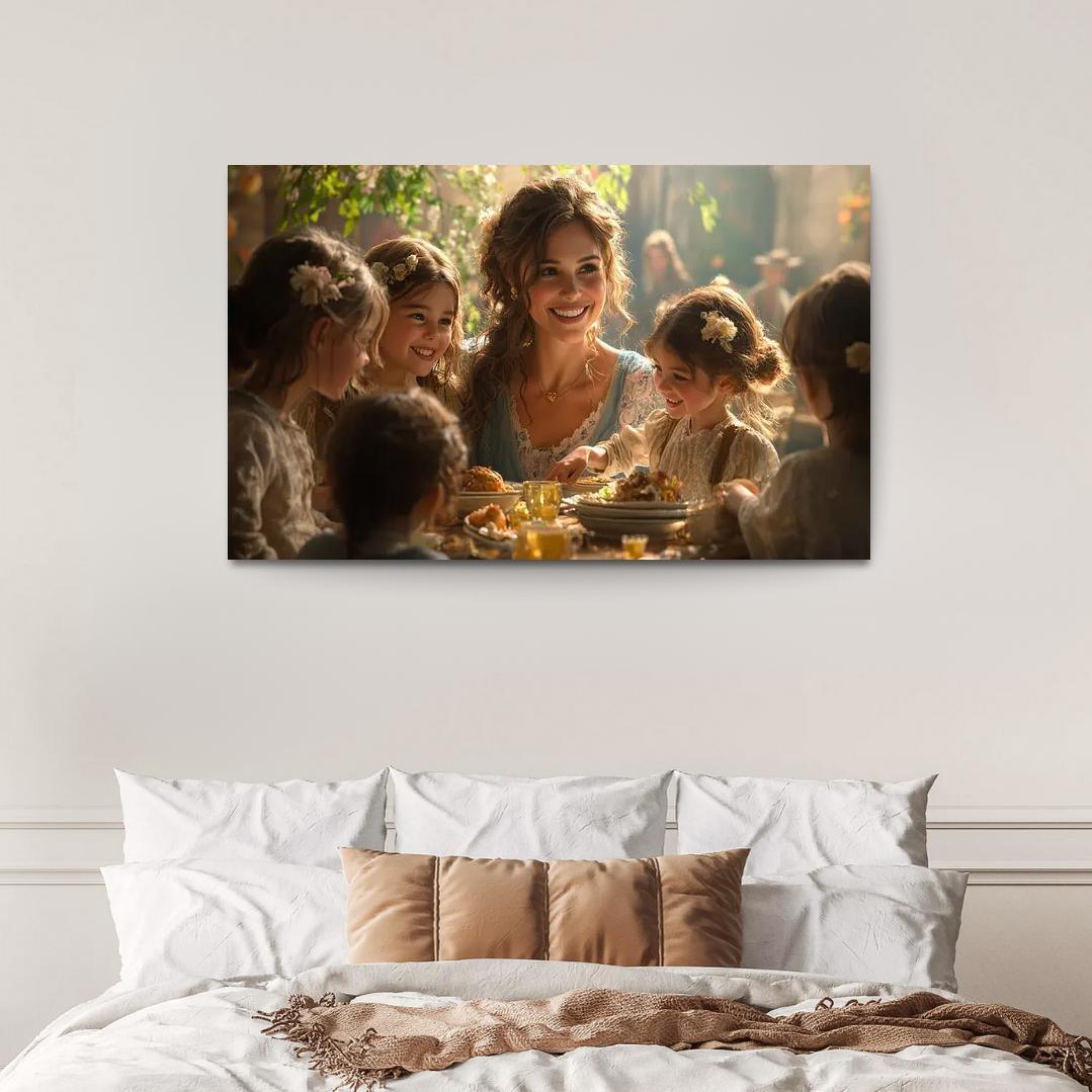 The Heartbeat Of The Family A Mothers Love Custom Paintings Frame