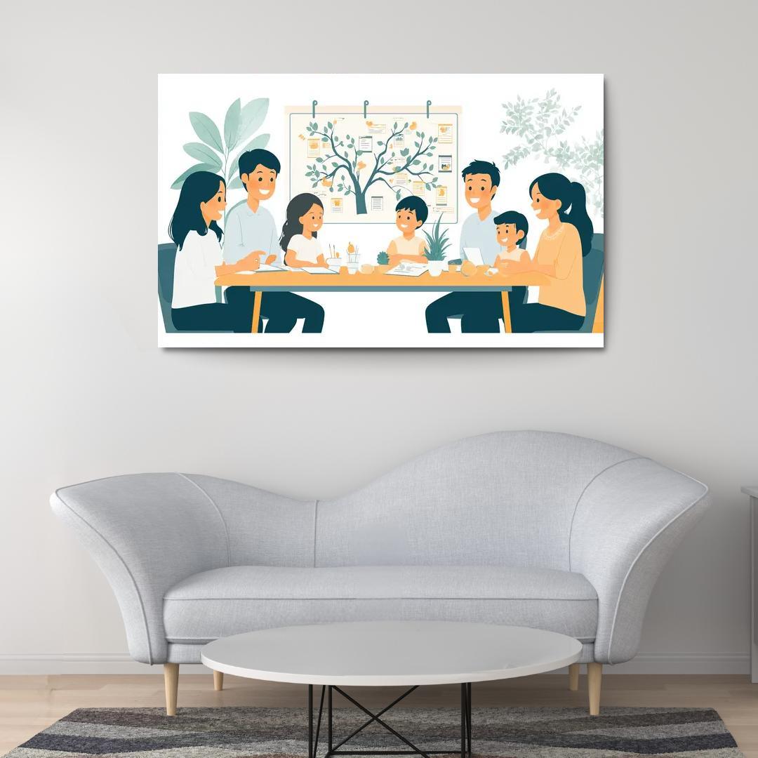 The Bonds We Share A Mothers Love Modern Paintings Frame
