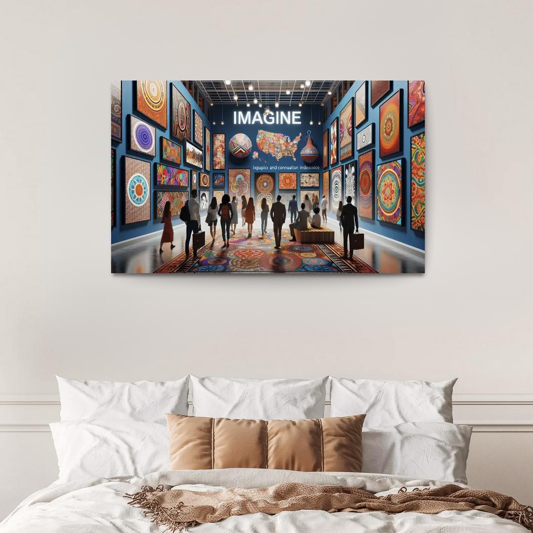 Bridging Cultures Artistic Expressions Of Unity Framed Paintings