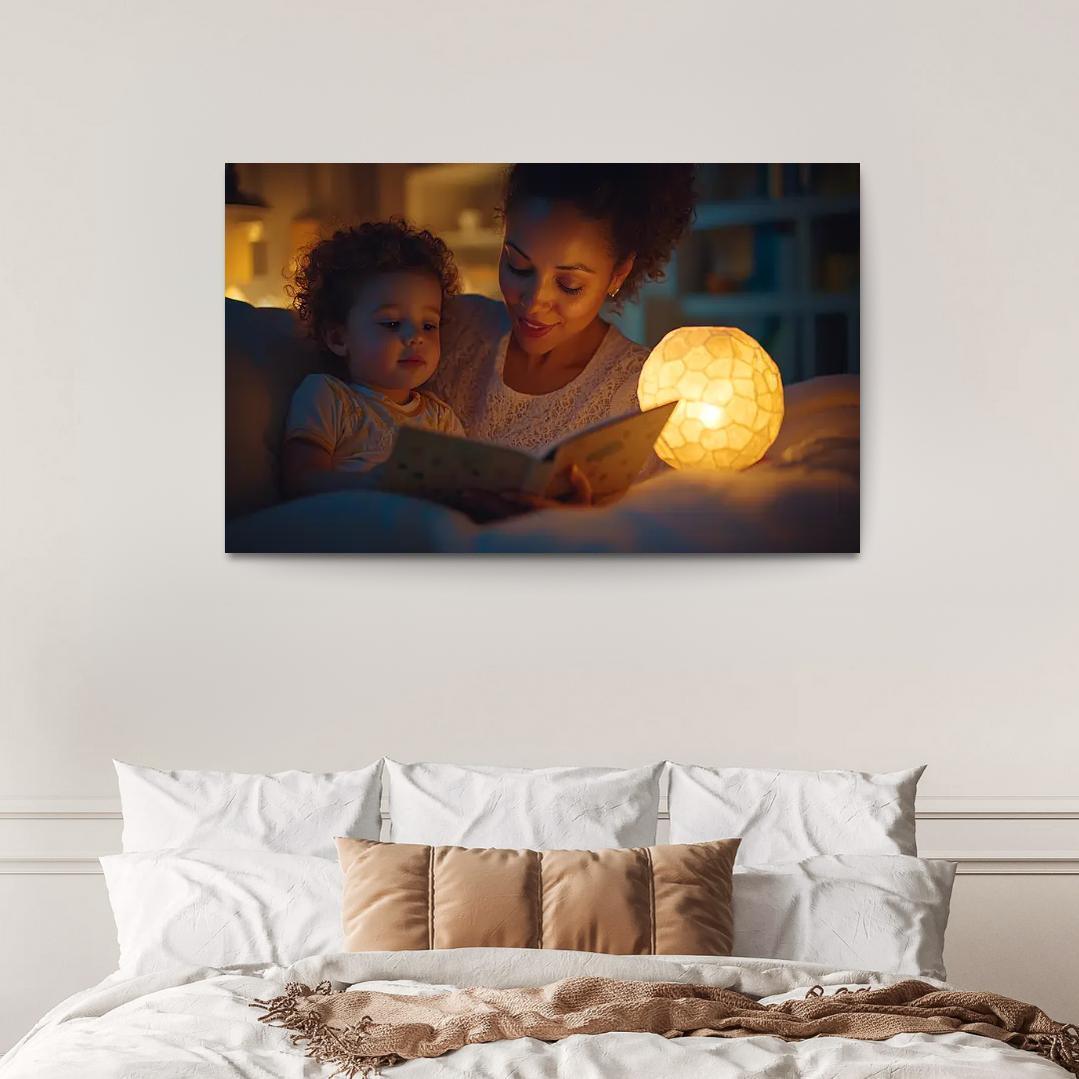 Guardian Angels A Mothers Everlasting Watch Canvas Paintings Frame