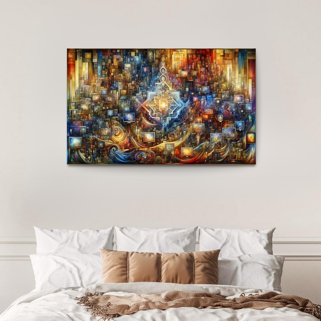 Technology And Humanity The Ethics Of Innovation Multi-panel Paintings