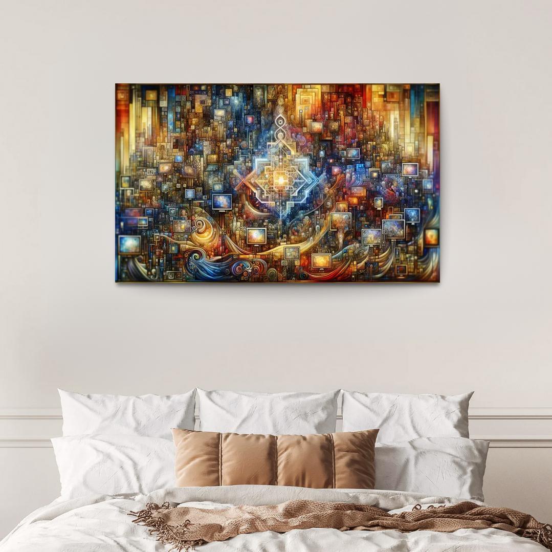 Technology And Humanity The Ethics Of Innovation Multi-panel Paintings