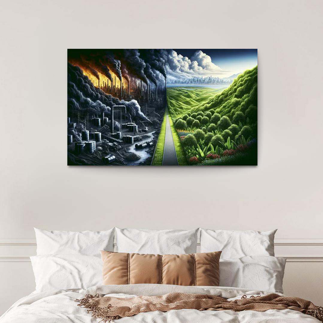 Fossil Fuels The Cost Of Convenience Multi-panel Paintings