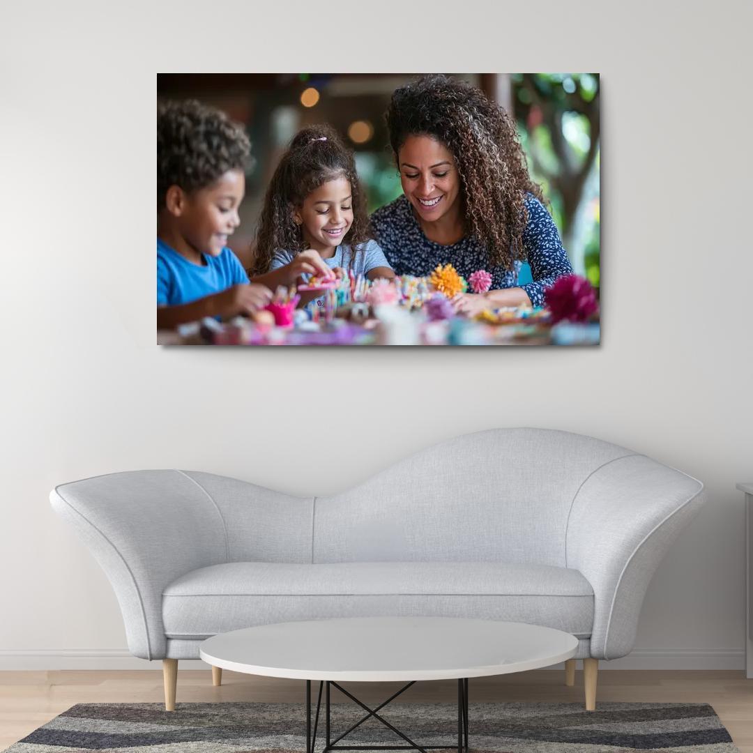Crafting Together A Mothers Love Modern Paintings Frame