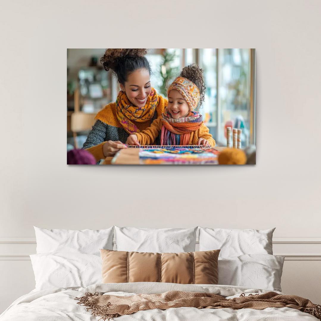 Threads Of Connection A Mothers Love Canvas Paintings Frame