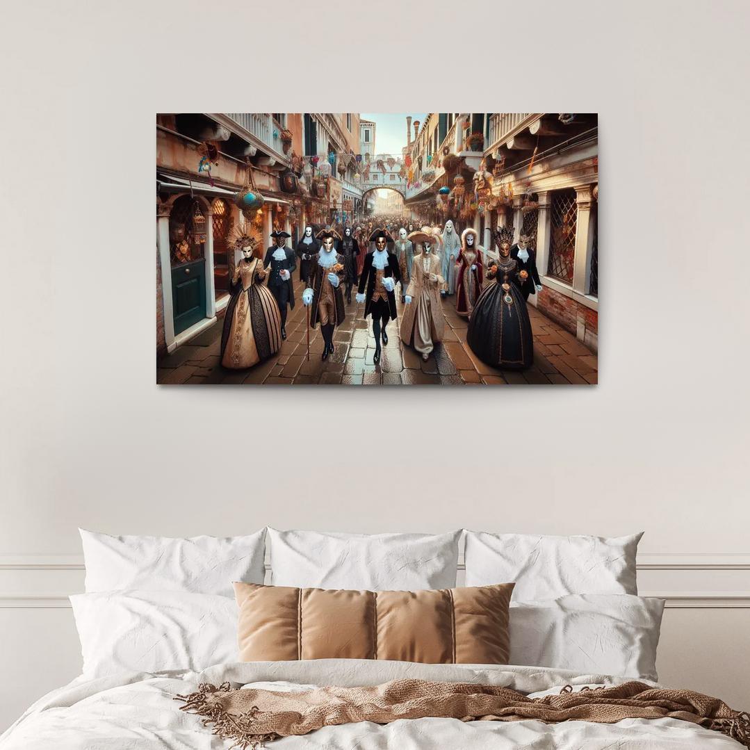 Venice Carnival Canvas Paintings Frame