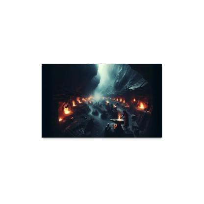 The Shadow Forge 1 Piece HD Canvas Wall Art-Original Frame