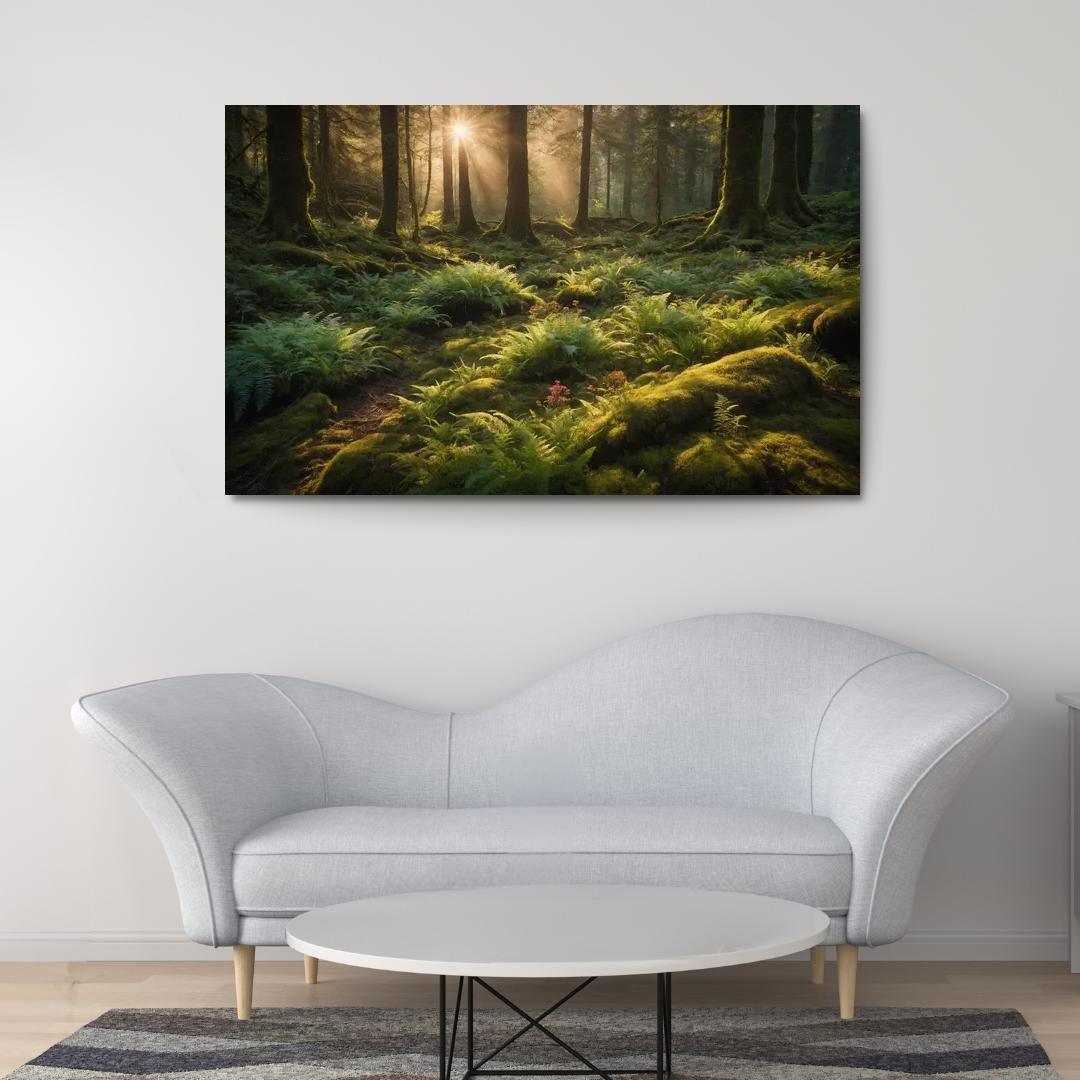 The Luminous Glades Of The Enchanted Forest Multi-panel Paintings