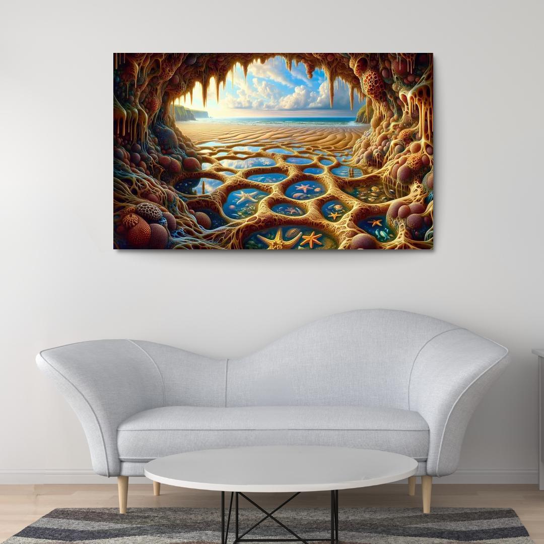 Starfish Shores Modern Paintings Frame