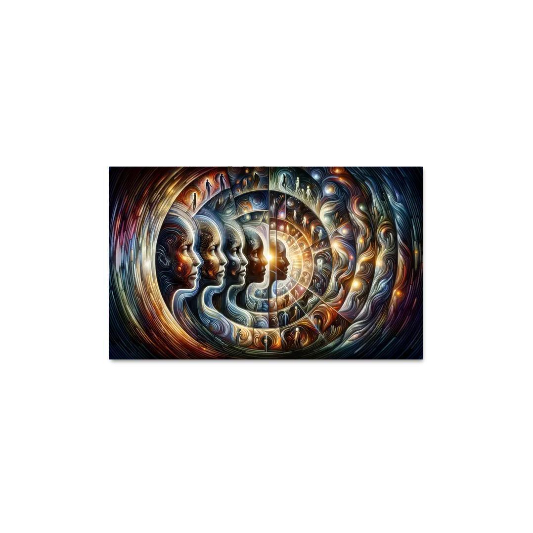 Infinite Echoes Of Self Premium Artwork Frames