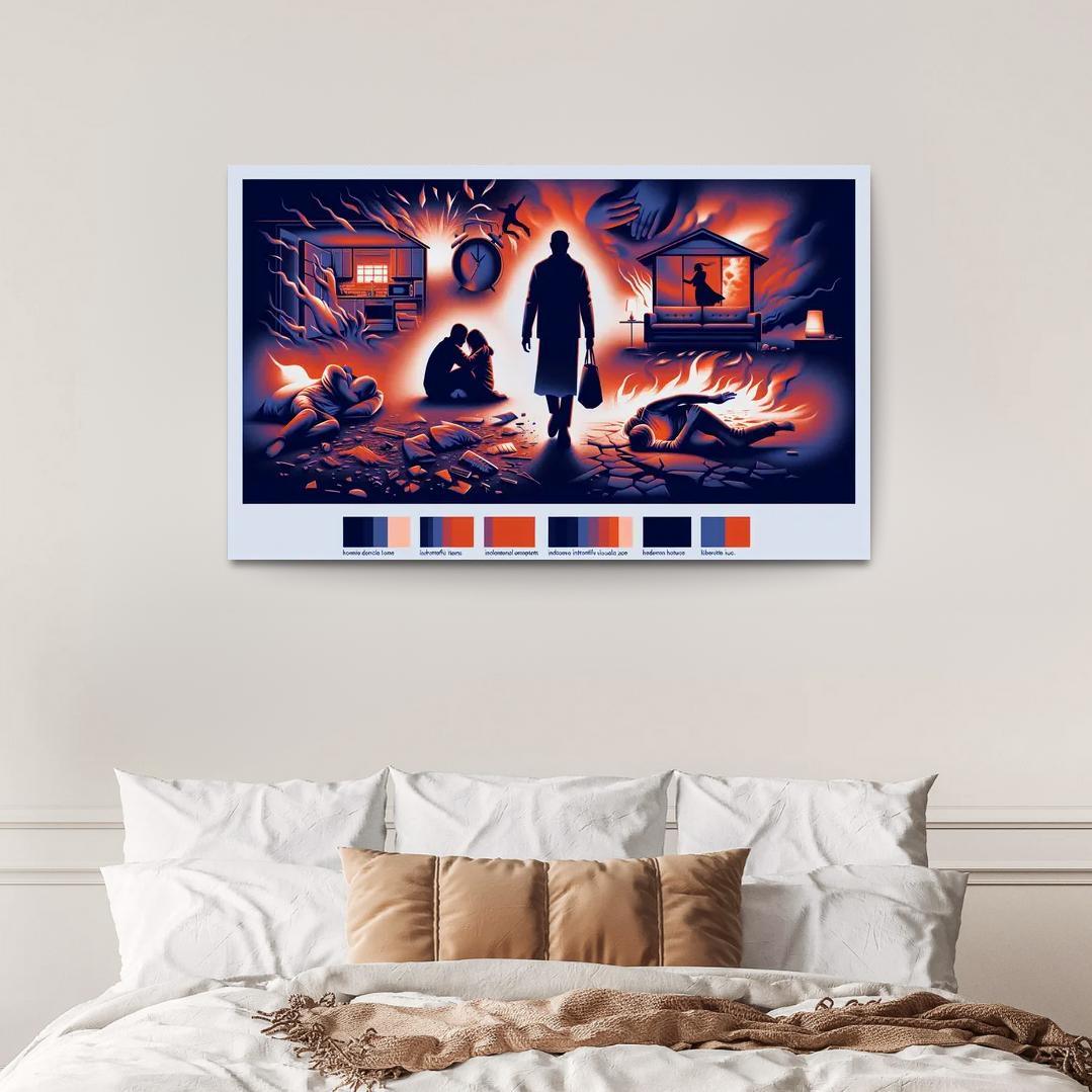 The Sound Of Silence Domestic Abuse Awareness Multi-panel Paintings