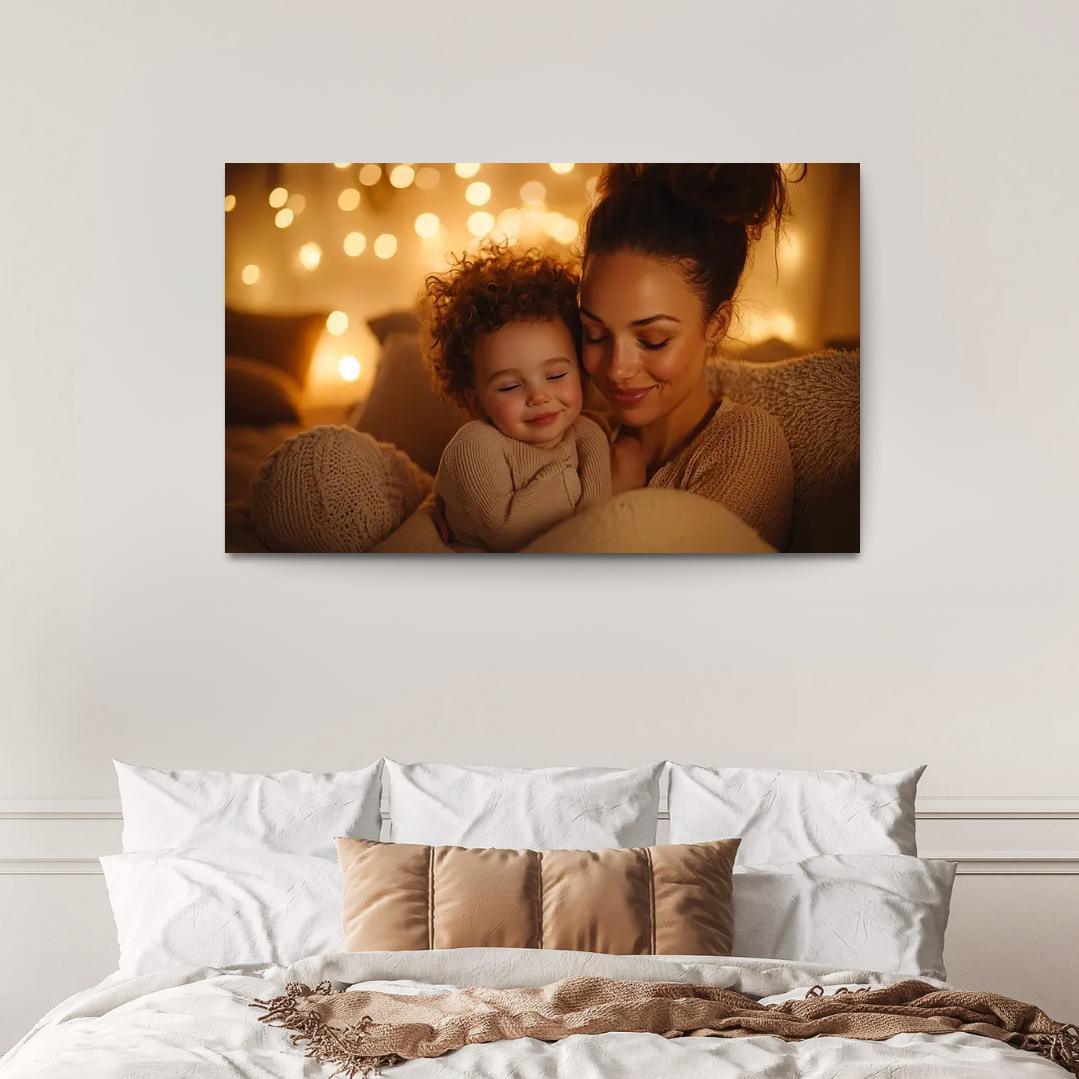 The Comfort Of Her Love A Mothers Embrace Canvas Paintings Frame