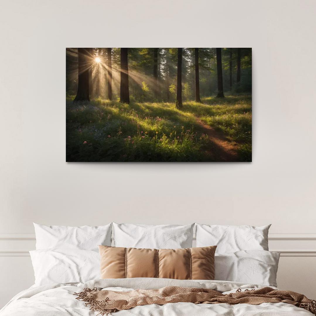 The Ethereal Glades Of Silverwood Modern Paintings Frame