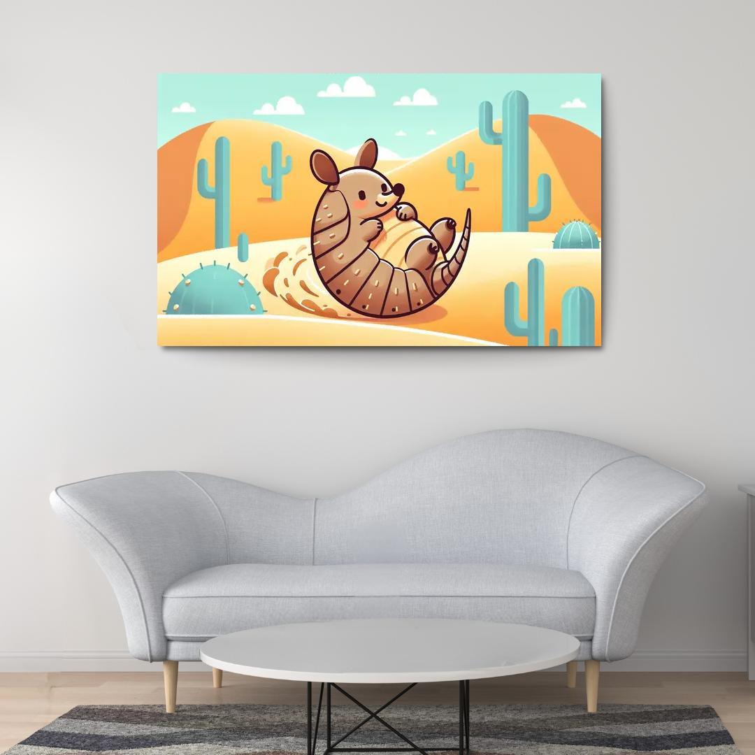 Adventurous Armadillo Modern Paintings Frame