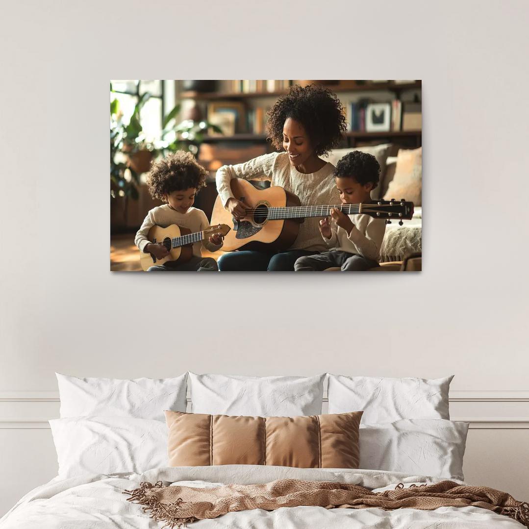 The Rhythm Of Our Hearts A Mothers Love Song Canvas Paintings Frame