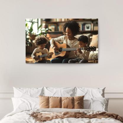 The Rhythm Of Our Hearts A Mothers Love Song Canvas Paintings Frame