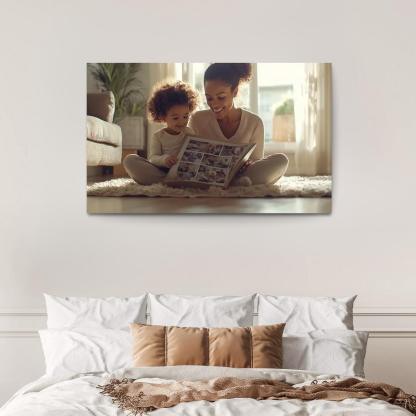 The Embrace Of Memories A Mothers Love Custom Paintings Frame