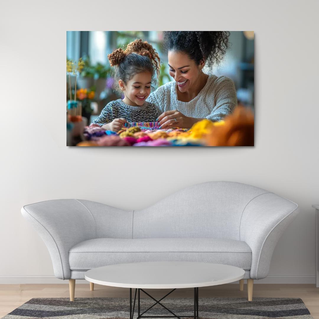 The Tapestry Of Love Weaving A Mothers Story Canvas Paintings Frame