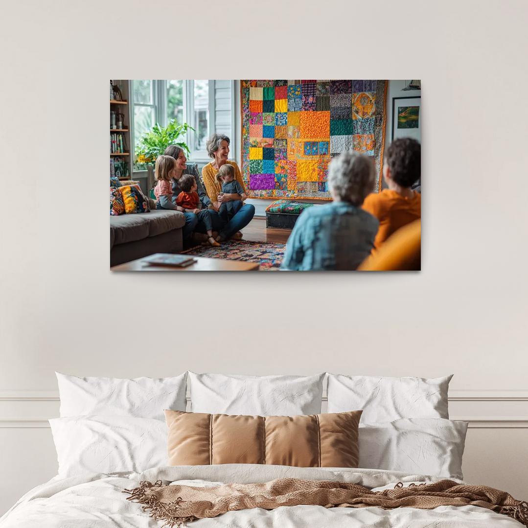 Threads Of Togetherness A Mothers Tapestry Custom Paintings Frame