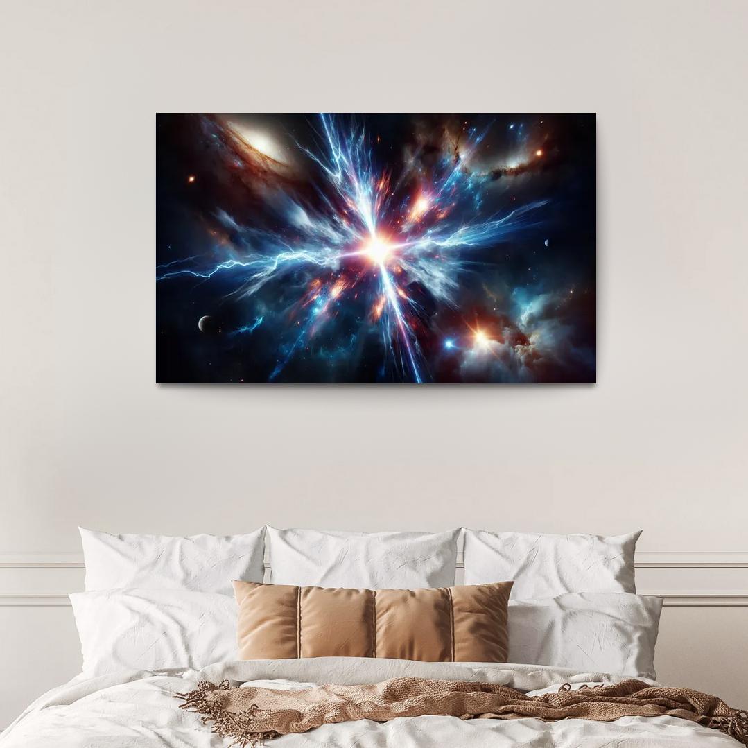 The Enigmatic Nature Of Gamma-ray Bursts Abstract Paintings Frame