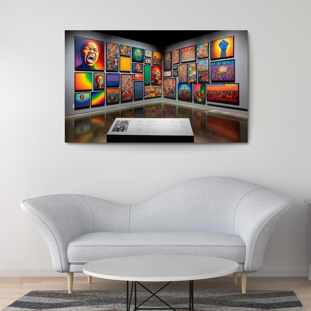 Threads Of Change Art On Racial Equality Framed Paintings