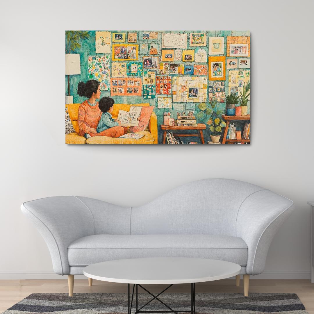 The Tapestry Of Family A Mothers Weaving Custom Paintings Frame