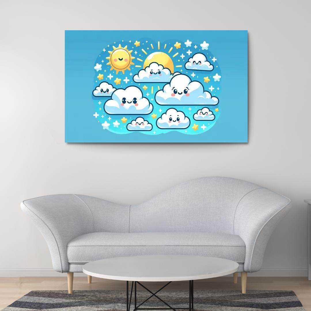 Adventure In The Clouds - Sky Travelers Framed Paintings