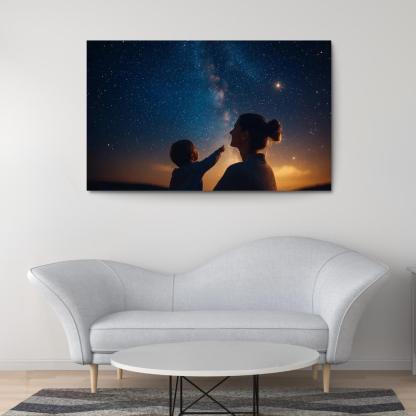 Guiding Stars A Mothers Light In The Dark Canvas Paintings Frame