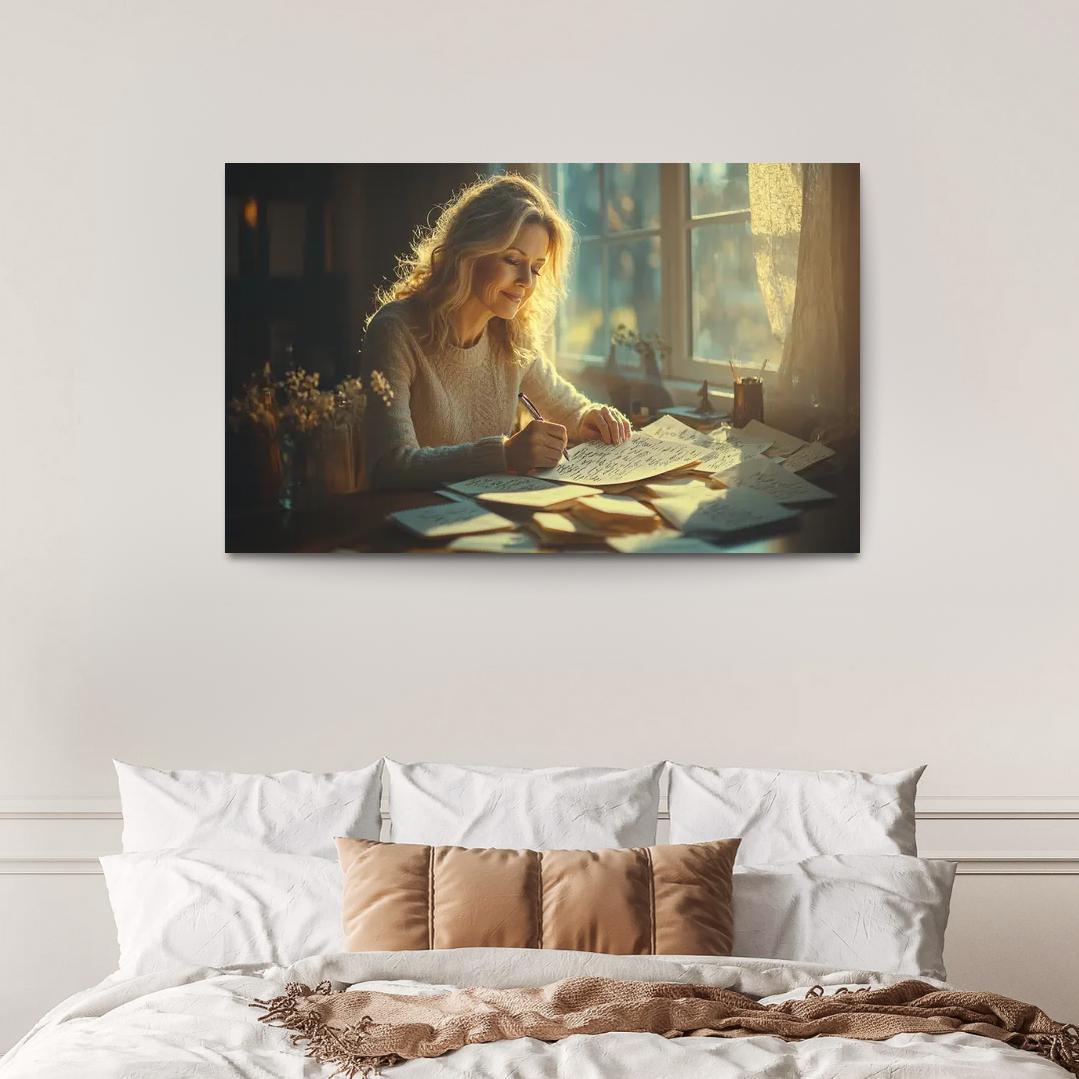 Handwritten Love Letters A Mother's Heart Modern Paintings Frame