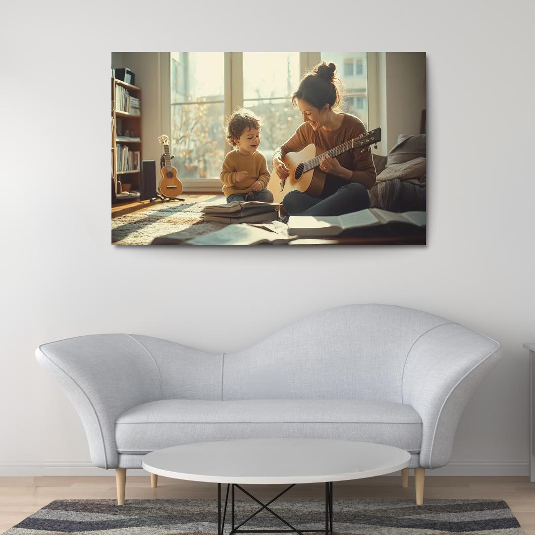 Heartstrings The Music Of Love Custom Paintings Frame