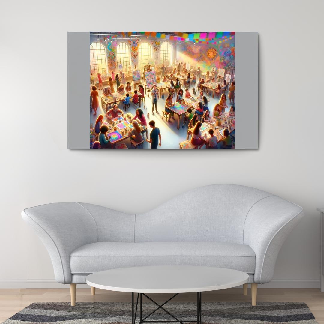 Voices Of Tomorrow Art For Youth Empowerment Modern Paintings Frame