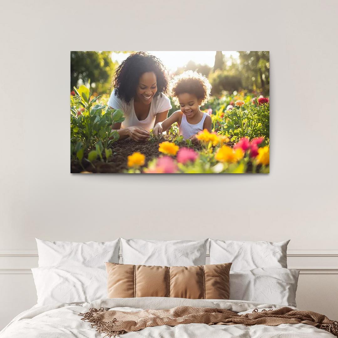 Seeds Of Tomorrow A Mothers Vision Canvas Paintings Frame