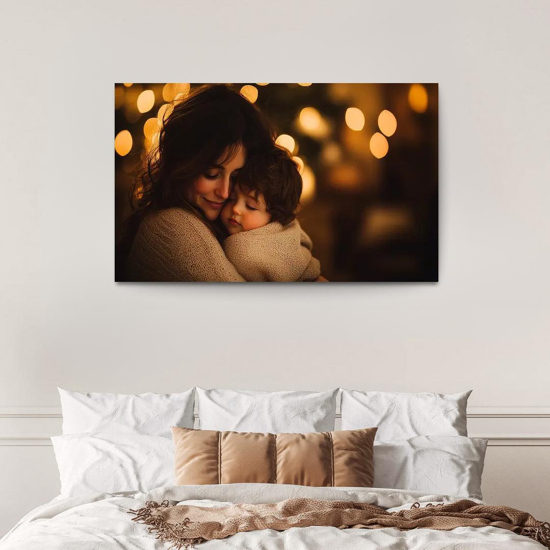 A Mothers Embrace The Comfort Of Love Canvas Paintings Frame