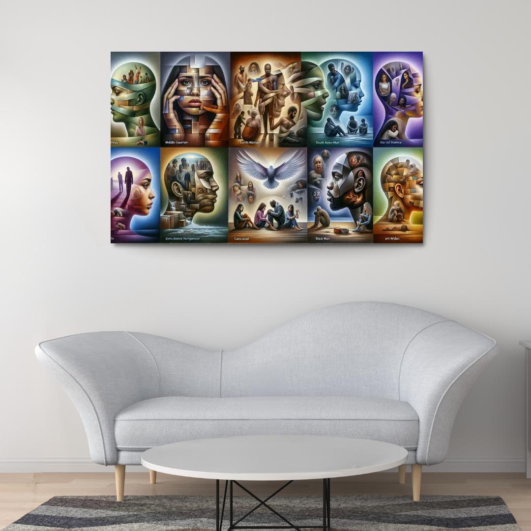 Voices Of Silence Domestic Violence Awareness Multi-panel Paintings