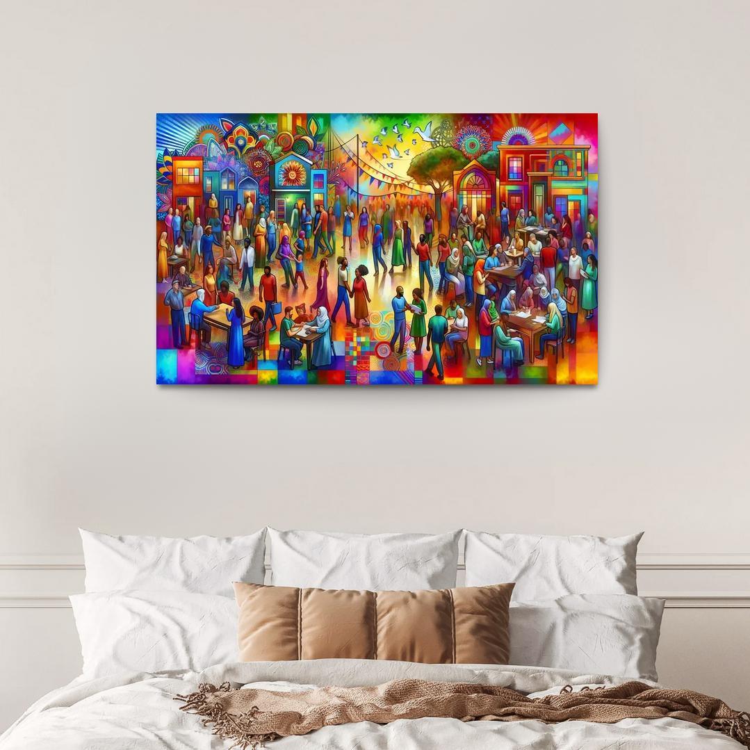 Ecosystems Of Connection Art For Community Building Framed Paintings