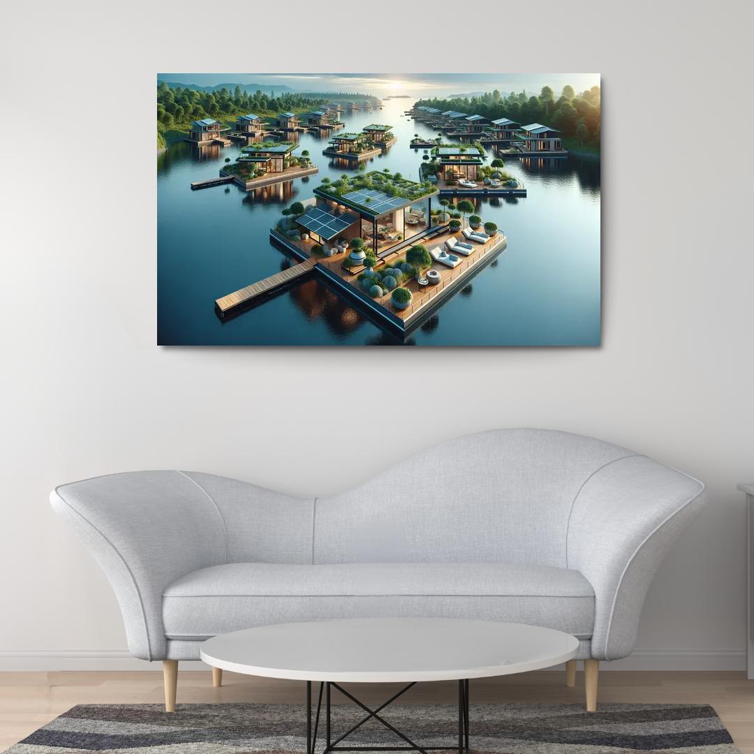 Floating Architecture Custom Paintings Frame